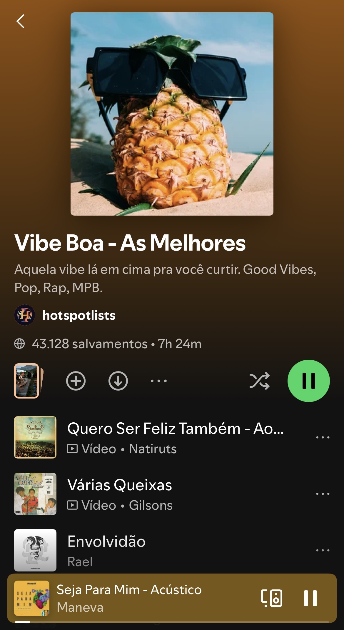 Playlist Vibe Boa - As Melhores
