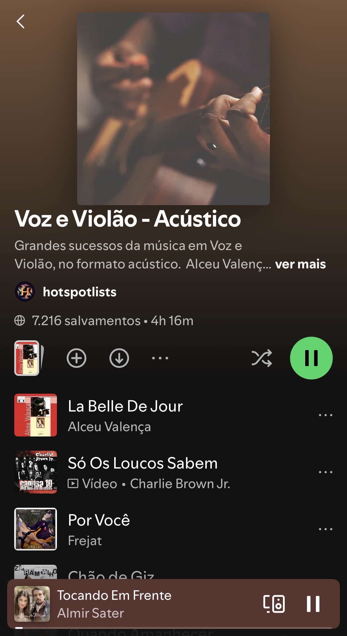 Playlist Voz e Violão - Acústico